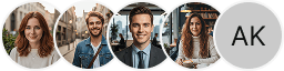 Multiple investor profile avatars on Ceu Capito trading review block